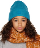 Acne Studios Kids Blue Patch Beanie