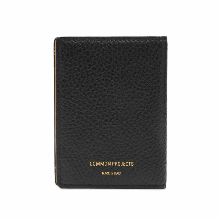 Photo: Common Projects Card Holder Wallet in Black Textured