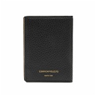 Common Projects Card Holder Wallet in Black Textured
