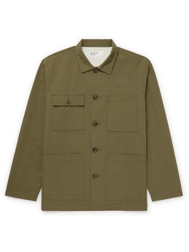 Photo: UNIVERSAL WORKS - Dockside Cotton-Ripstop Overshirt - Green