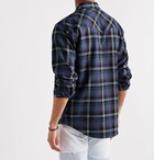 Isabel Marant - Pitt Checked Cotton-Flannel Shirt - Blue