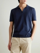 Belstaff - Coast Open-Collar Cotton Polo Shirt - Blue