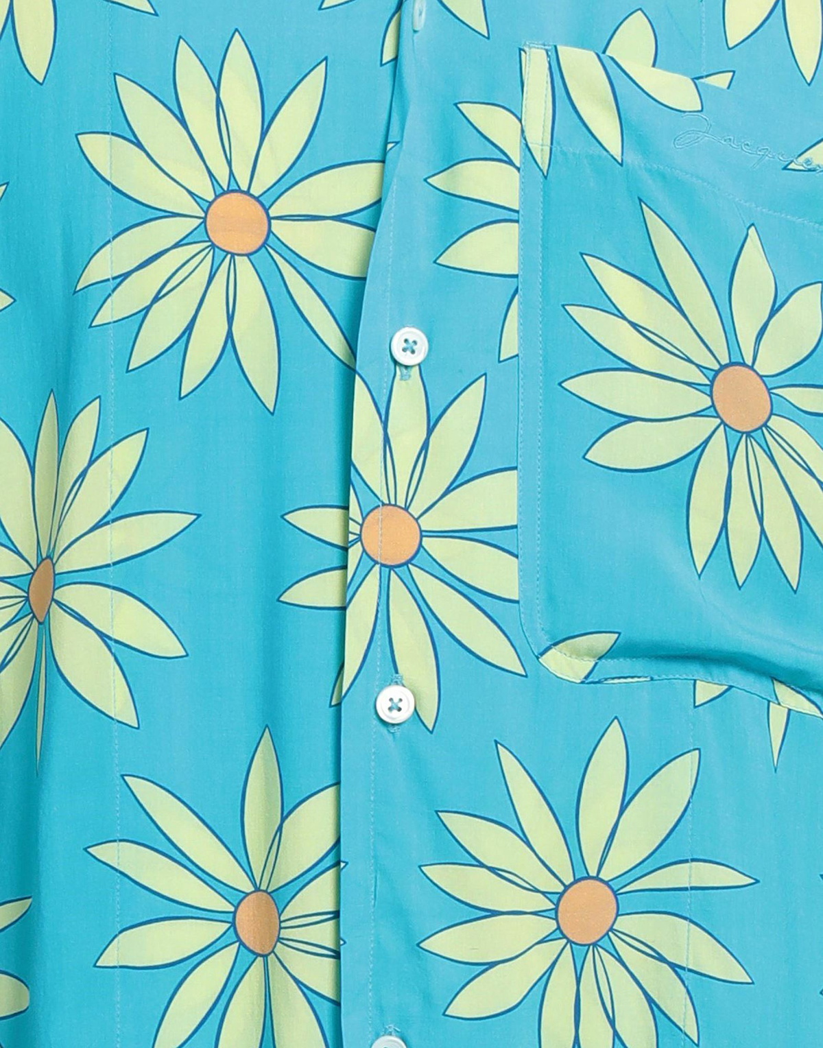 Jacquemus Le Splash Mens Shirt Turquoise