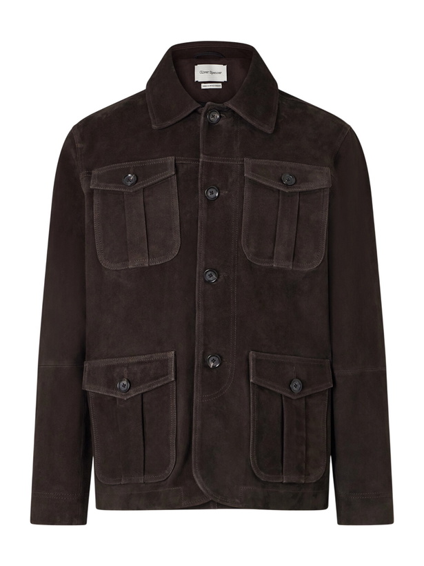 Photo: Oliver Spencer - Shawcross Suede Jacket - Brown
