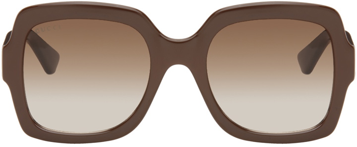 Photo: Gucci Brown Square Sunglasses