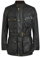 Belstaff Trialmaster Belted Waxed Cotton Jacket Black