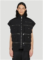 Dolce & Gabbana - Zip Pocket Sleeveless Jacket in Black