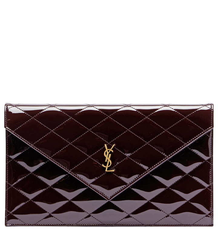 Photo: Saint Laurent Paris patent leather clutch