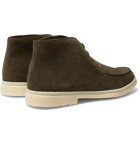 Loro Piana - Walk and Walk Cashmere-Lined Suede Boots - Green