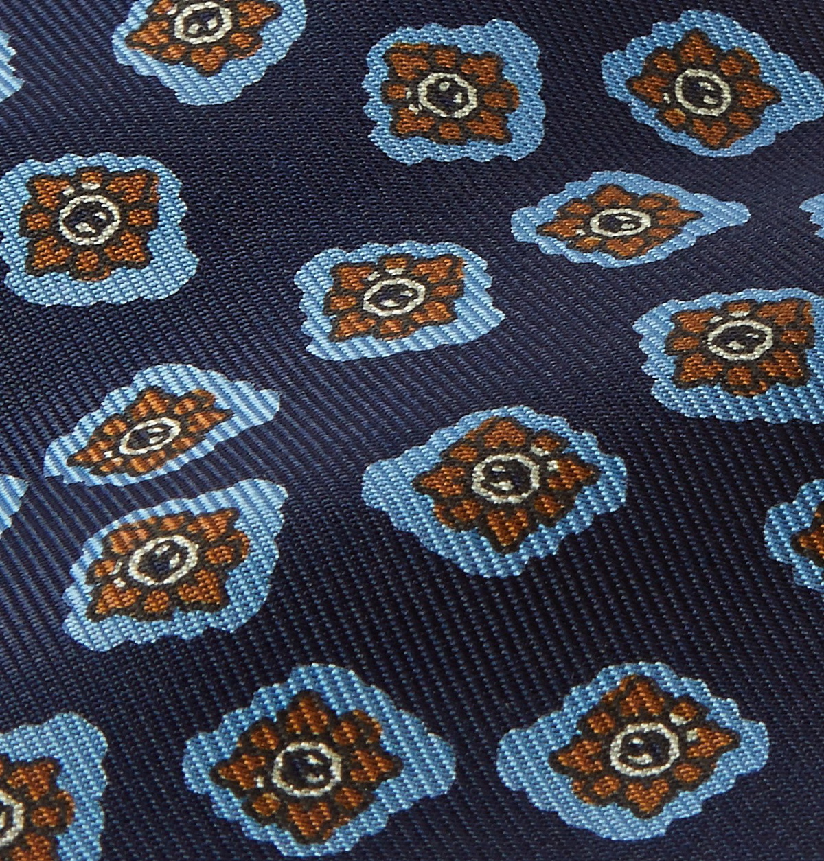 E.MARINELLA - 8cm Floral-Print Silk-Twill Tie - Blue