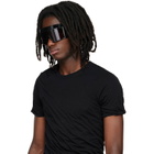 Rick Owens Black SUICIDE Edition Rev Shiny Sunglasses
