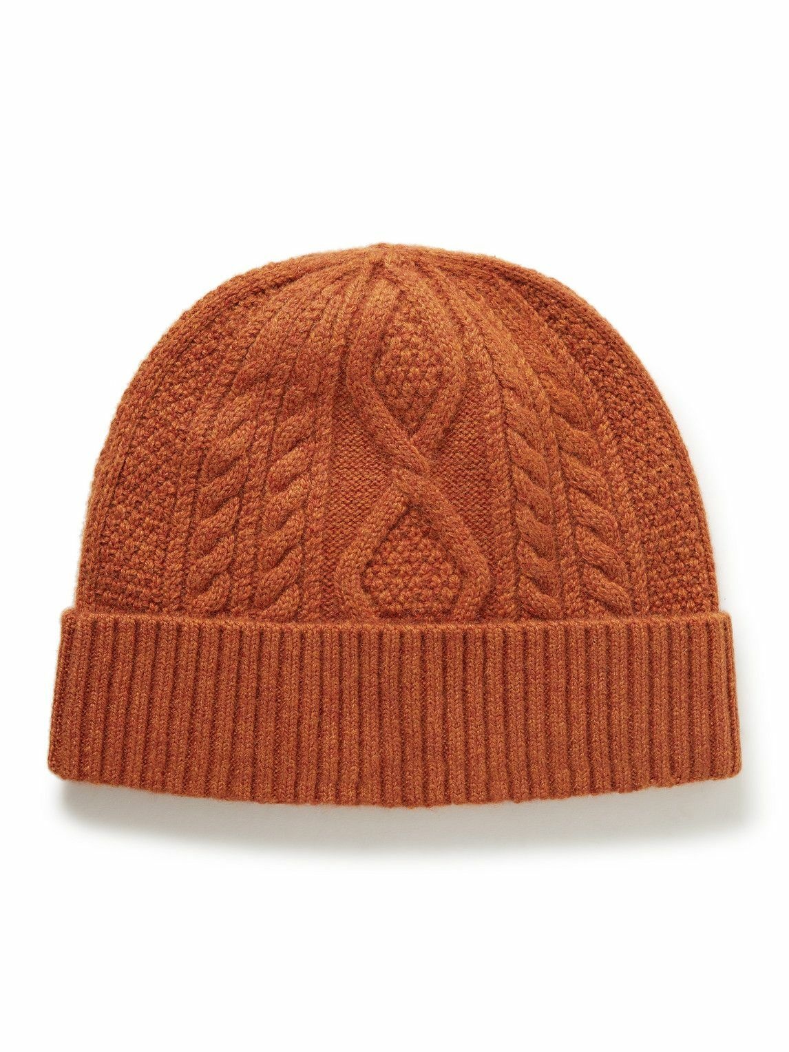 Photo: RRL - Cable-Knit Recycled-Cashmere Beanie