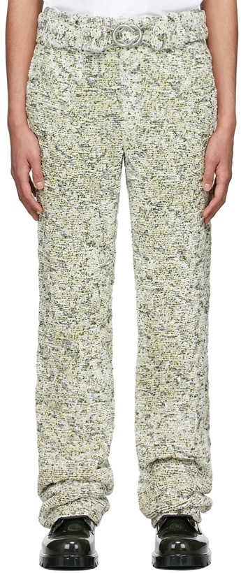 Photo: Bottega Veneta Off-White Viscose Trousers