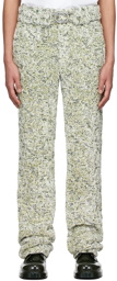 Bottega Veneta Off-White Viscose Trousers