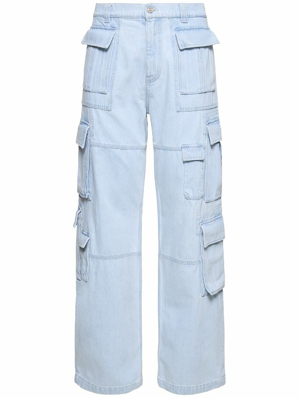 Photo: VERSACE Bleached Cargo Jeans