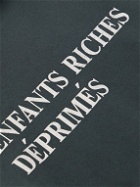 Enfants Riches Déprimés - Logo-Print Cotton-Jersey Hoodie - Black