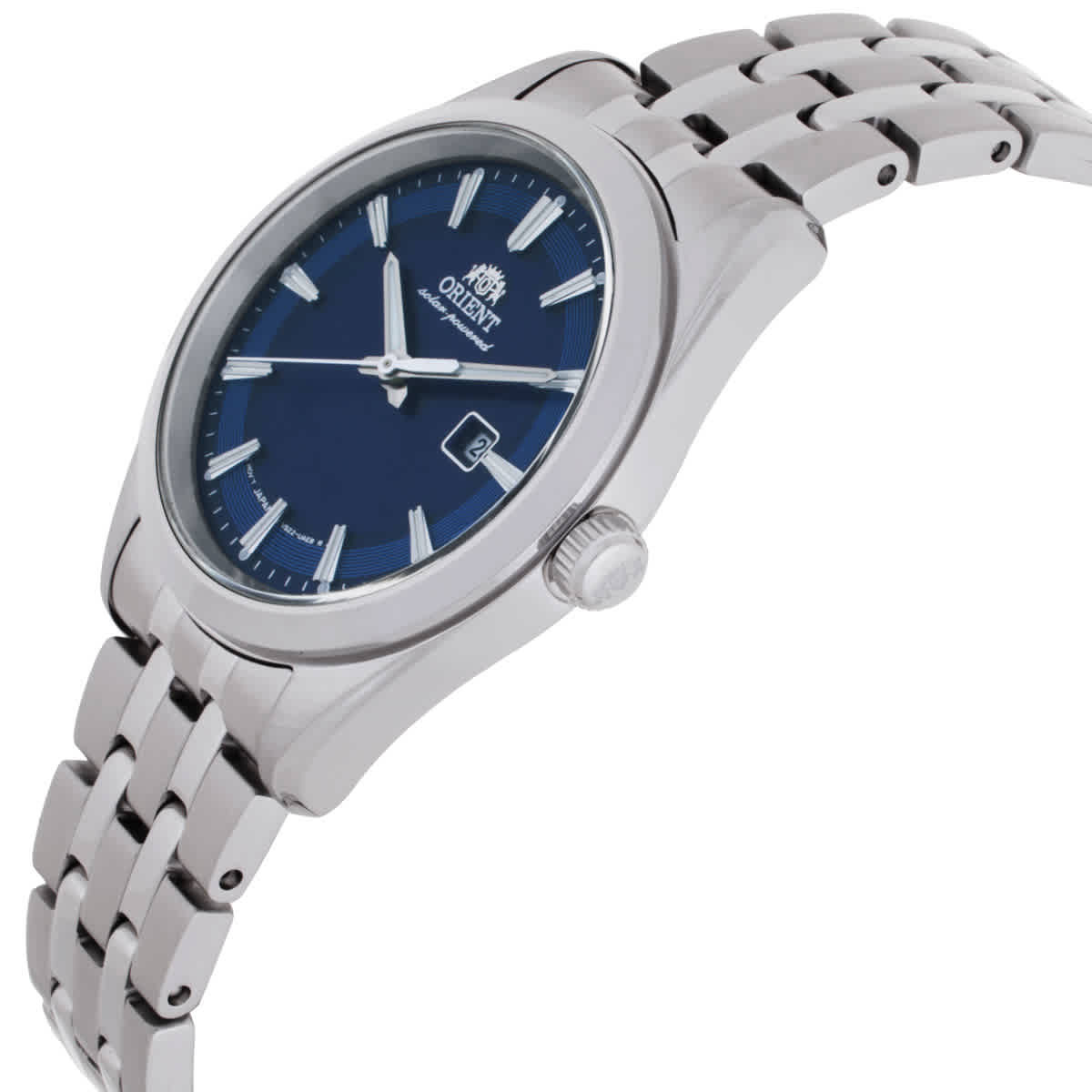 Orient Classic Stretto Date Solar Blue Dial Ladies Watch RA-WG0602L10B