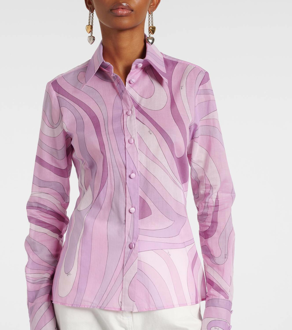 Pucci Orchidee cotton muslin shirt Emilio Pucci