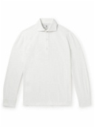 Brunello Cucinelli - Cotton-Piqué Polo Shirt - White