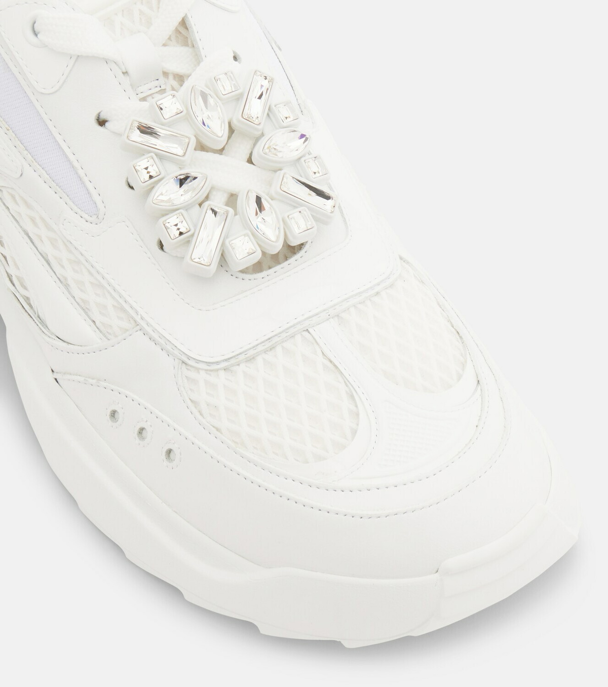 Roger Vivier Viv' On The Run leather-trimmed sneakers
