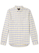 Beams Plus - Button-Down Collar Checked Cotton Oxford Shirt - White