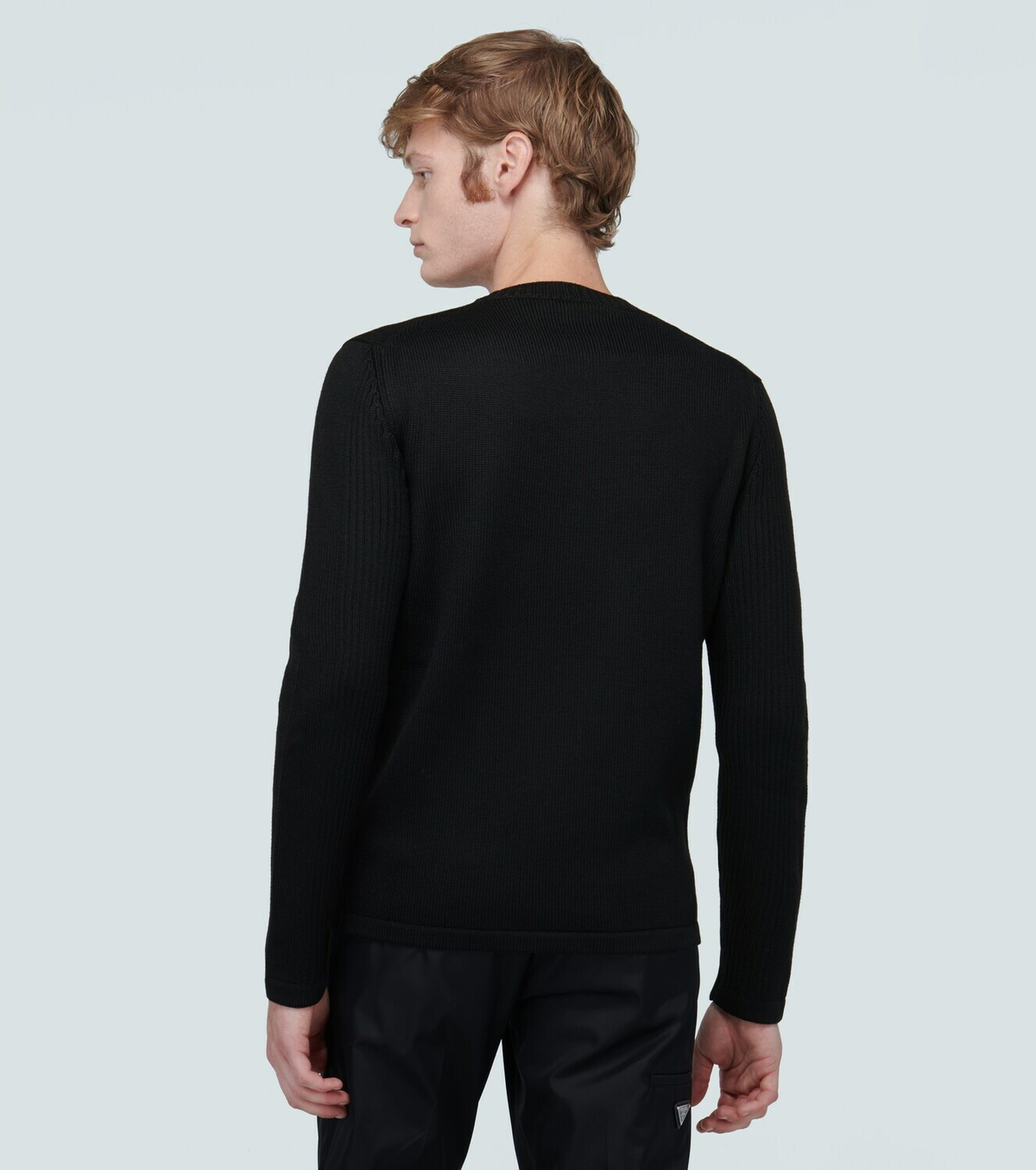 Prada Crewneck sweater with nylon pocket