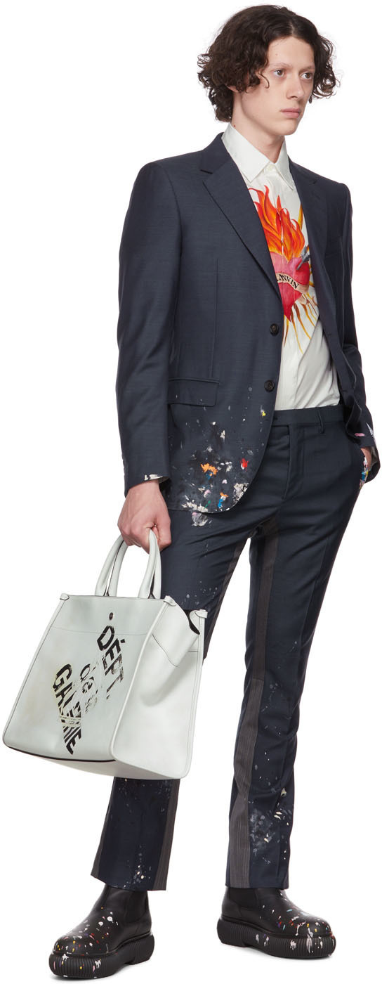 Lanvin Navy Gallery Dept. Edition Suit