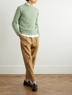 Altea - Slim-Fit Cotton-Blend Sweater - Green