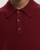 Les Deux Errol Rugby Knit Red - Mens - Polos/Pullovers