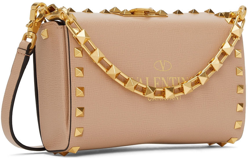 Valentino Rockstud Alcove Clutch Shoulder Bag