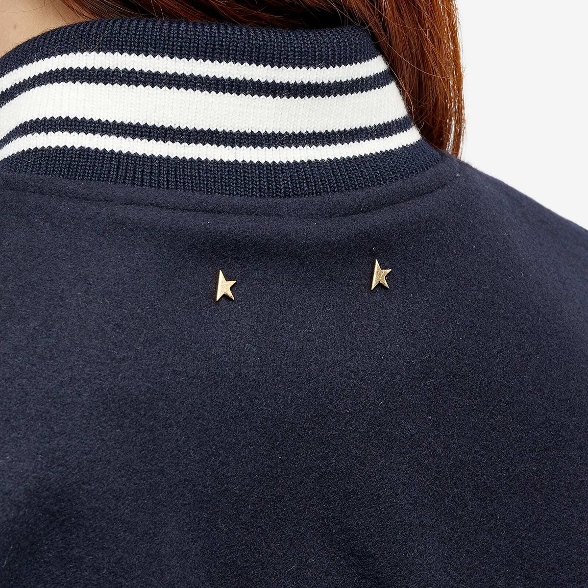 Golden Goose Women's Golden Star Bomber Jacket in Dark Blue