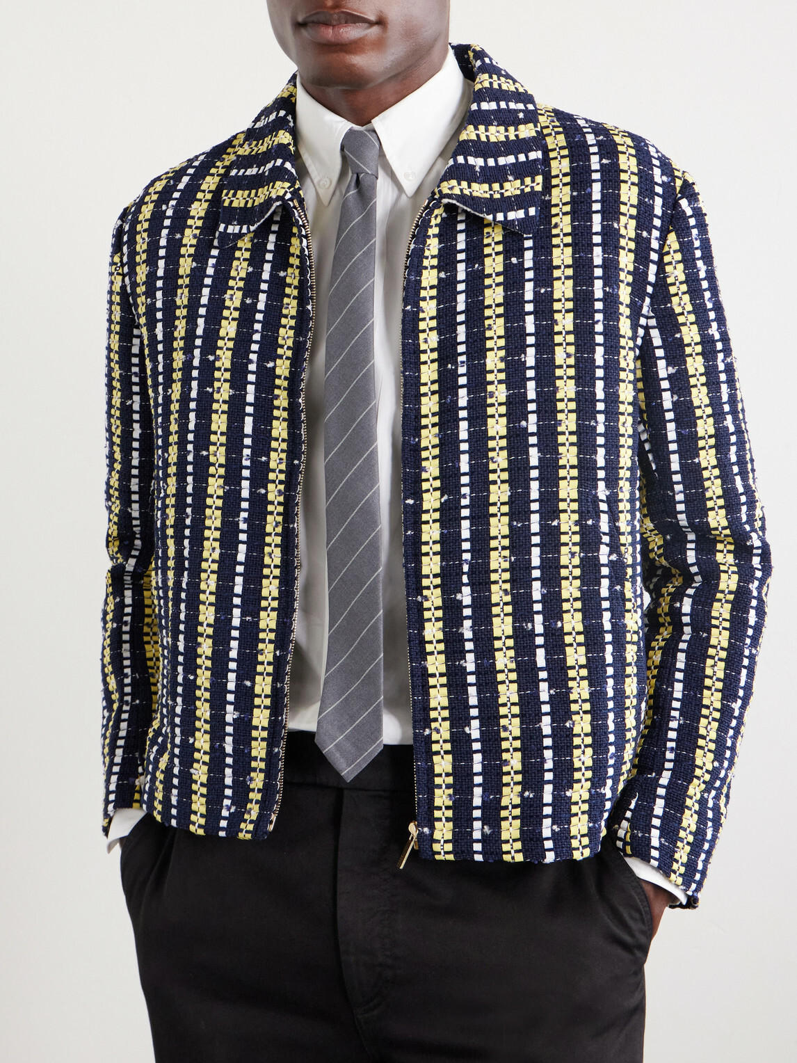 Thom Browne - Striped 8cm Wool Neck Tie