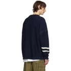 Off-White SSENSE Exclusive Navy Knit Sweater