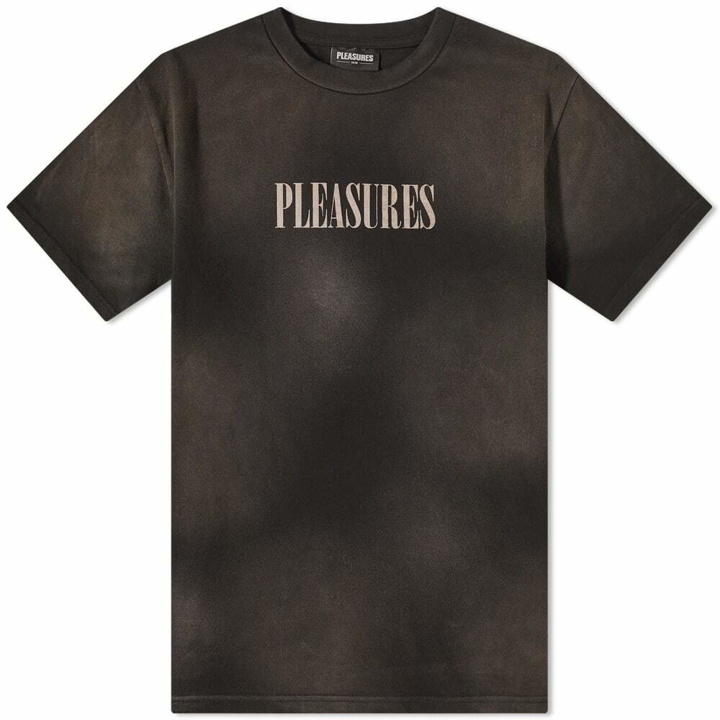 Photo: Pleasures Men's Spray Treated Heavyweight T-Shirt in Black