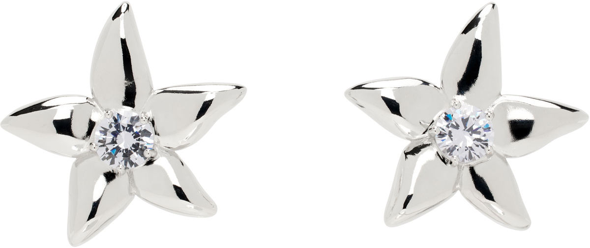 【関税込み】Collina Strada ピンク Nova ピアス Collina Strada Silver Vine Earrings Collina Strada
