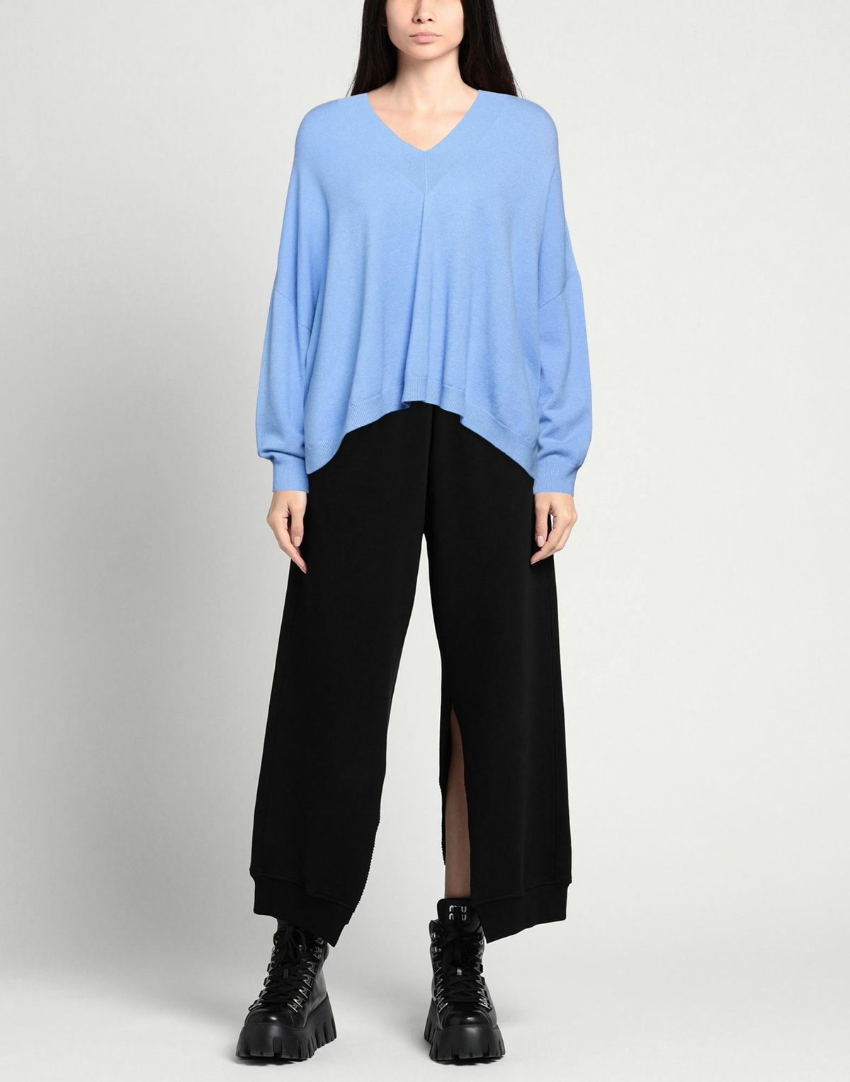 Manila Grace Womens Sweater Light in Blue