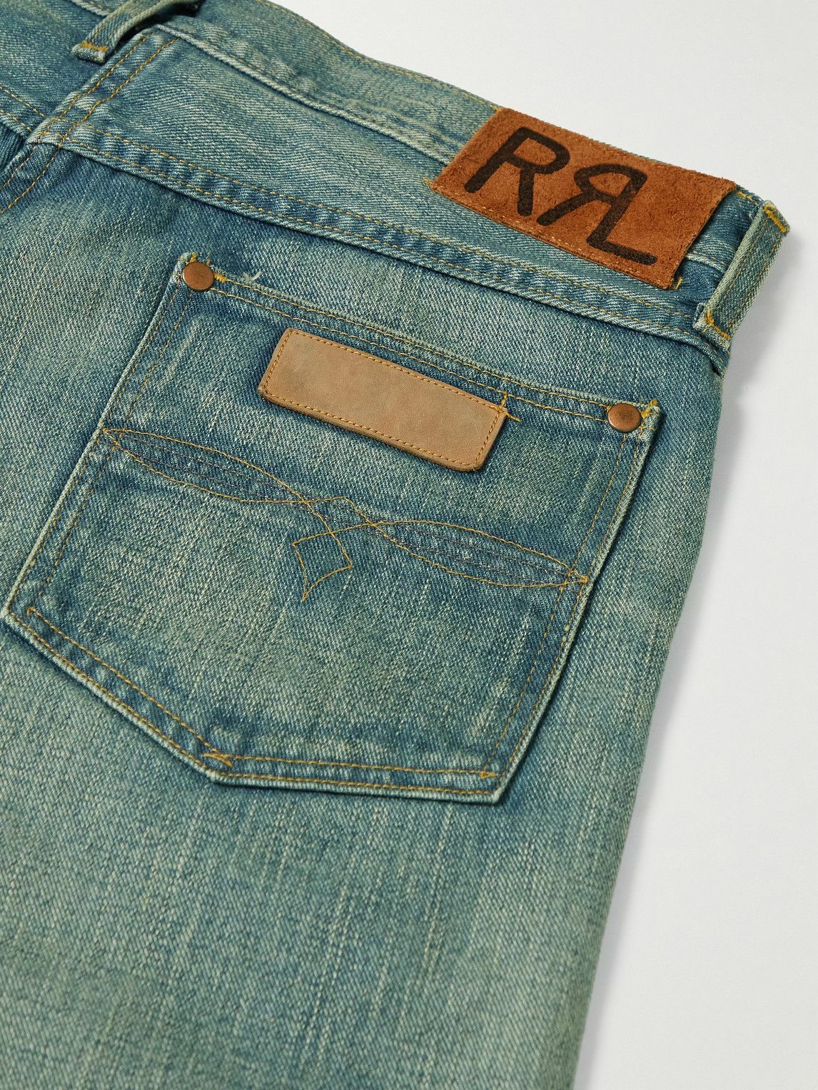 Jeans RRL Double RL Naval Homme 32x32 - Denim Selvedge Usé Délavé Fait Aux USA - Taille 34