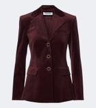 Veronica Beard Raelynn cotton-blend velvet blazer