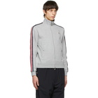 Moncler Grey Jersey Zip-Up Track Jacket