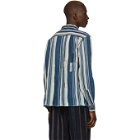 Bode Blue Striped African Country Cloth Shirt