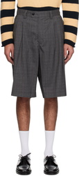 Carter Young Gray Roy Pleated Shorts
