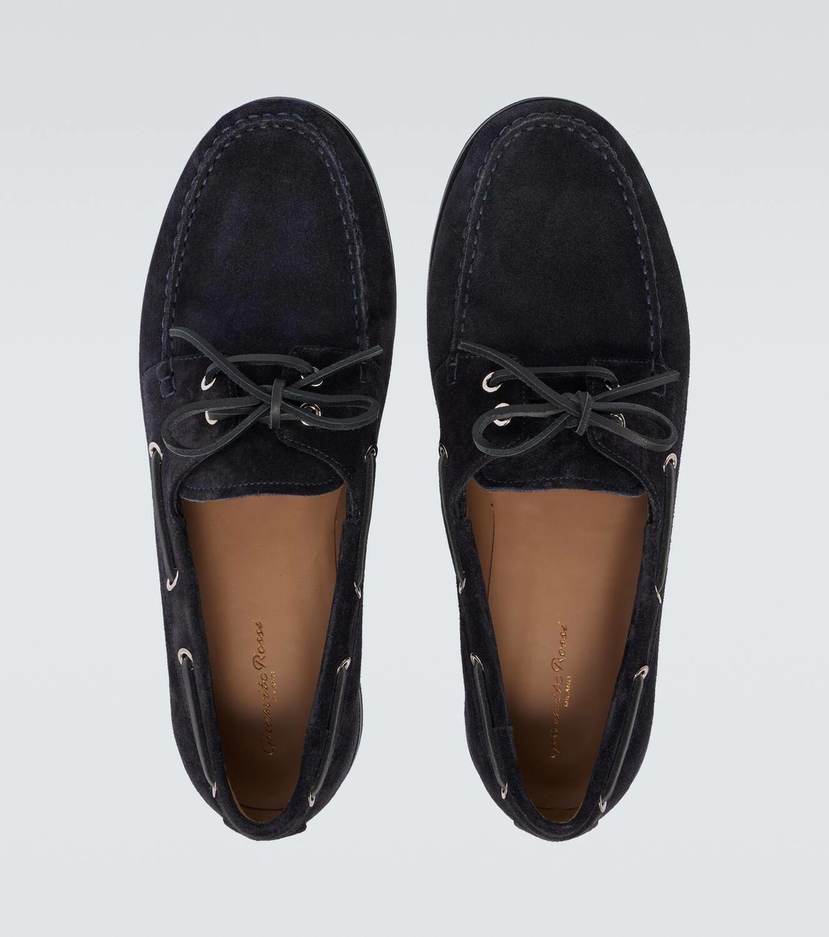 Gianvito Rossi Vandé suede boat shoes