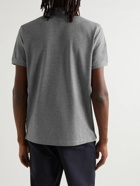 Moncler - Logo-Embroidered Cotton-Piqué Polo Shirt - Gray