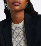 Acne Studios Embellished clip-on earrings
