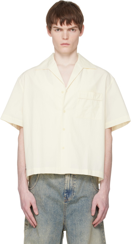 Photo: Entire Studios Off-White S/S Pajama Shirt