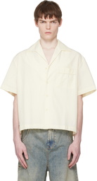 Entire Studios Off-White S/S Pajama Shirt
