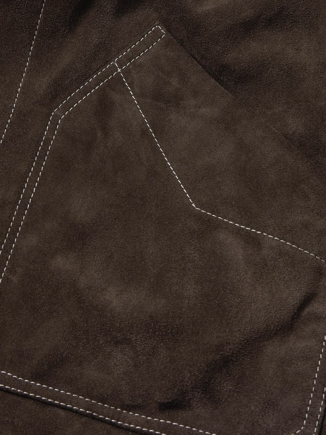 Mr P. - Crosta Suede Chore Jacket - Brown