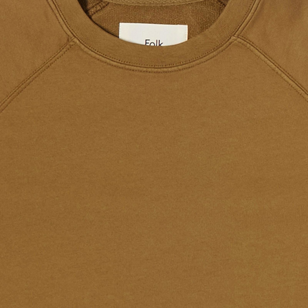 Folk Men's Rivet Sweat in Tobacco Folk