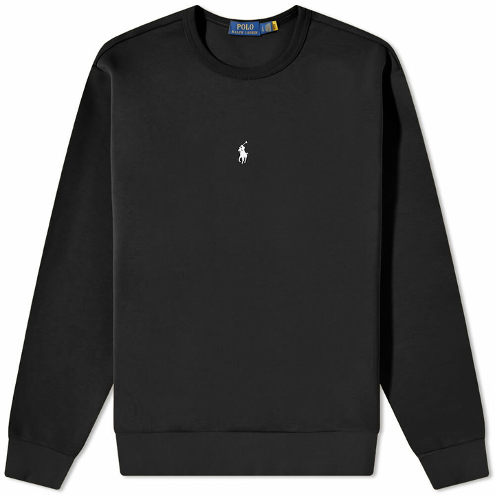 Photo: Polo Ralph Lauren Men's Centre Logo Crew Sweat in Polo Black