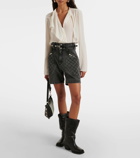 Isabel Marant Utah ruffled silk crêpe blouse